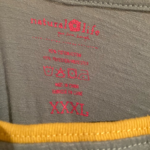 Natural Life Ringer Over Sized Tee - Picture 4 of 4